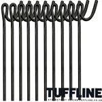 TuffLine Fencing Pins 8mm x 125cm Coated Black