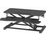 BONTEC Standing Desk Converter, 32in/80cm HeightAdjustable Dual Tier Workstation