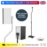 Universal Speaker Floor Stands, Pair - Surround Sound, Height Adjustable