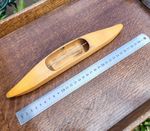 Vintage Swedish Maple Wood 11.5" Boat Shuttle For Weaving Loom