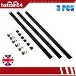 3x Rear Load Cargo Track Rail Locking Liner Bed Lashing Hold +6Ends +6Pull Rings