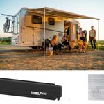 Fiamma F45s 300 Awning Deep Black - Royal Grey (Without Brackets)