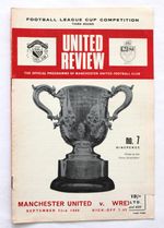 MANCHESTER UNITED  v WREXHAM LEAGUE CUP 3rd ROUND 1969/70 23/9/1969