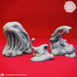 Ochre Jelly - 32/54mm Miniature for Tabletop RPGs (DnD, D&D, Pathfinder)