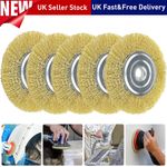 5X Wire Brush for Ryobi Patio Cleaner RAC814 Replacement Wheel Metal Brush 115mm