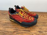 LA SPORTIVA BOULDER X RED SUEDE APPROACH SHOES UK 10 