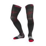 Alpinestars Long Knee Brace MX Motocross Socks Red/Black Coolmax Moisture Wickin
