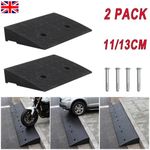 2 PACK Heavy Duty Kerb Ramps for Motorcycle Vehicle Threshold Ramp Curb Tool