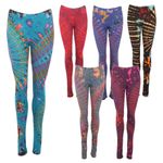Tie Dye Leggings, Size S/M & L/XL, Colourful Festival Hippie Yoga