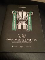 Port Vale v Arsenal 2025/26 League Cup