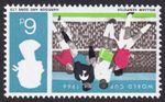 GB QEII SG694Wi Watermark Inverted 6d World Cup 1966 Ordinary MNH Unmounted Mint