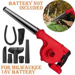 Ordless Leaf Blower for Milwaukee 18V Battery 2in1 Electric Leaf Blower&Vacuum