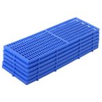 6x Plastic Pallets Floor Storage Pallet Stackable Pallet Garage Workshop 90*30cm