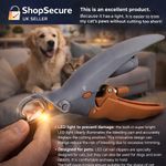 Dog Cat Pet Nail Clippers With LED Light Cutter Claw Grinder Scissor Toe Trimmer