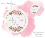 PERSONALISED CUSTOM ROUND PRINTED STICKERS LOGO LABELS BUSINESS WEDDING BIRTHDAY
