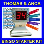 Bingo Machine Disco Bingo Tickets Markers Family Bingo Party Starter Kit 