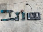 MAKITA BATTERY IMPACT WRENCH 18V+GRINDER 4.5"+MULTI TOOL+ WRENCH & CHARGER