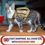 Tactical Cat Harness For Walking Escape Proof Adjustable Pet Vest Harness Soft