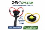 OLAX Carp Fishing Catapult 2in1 Interchangeable Elastic Long Range slingshot