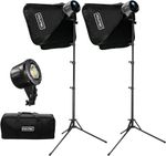 Fovitec LümNX 80W COB 2-Light Softbox Kit, Continuous LED Lighting with 5600K...