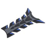 Tank Pad / Tank Protector in Black/Blue/Grey for Motorcycles