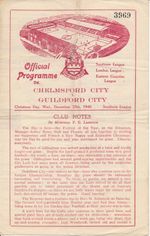 Chelmsford City v Guildford City (Southern League) 1946/1947