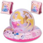 Disney Princess Snow White Aurora Belle Beach Ball Armbands Swim Ring Inflatable