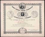 1890 Guildhall Penny Postage Jubilee Celebration Conversazione Invitation VF