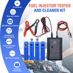 Universal Fuel Injector Tester Cleaner 8 Pulse Modes DIY Cleaning Tools Kit Set