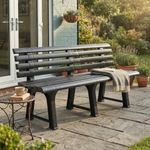 Durable 3-Seater Patio Bench - Low Maintenance & Weather-Resistant Design