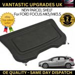 NEW PARCEL SHELF BOOT LOAD LUGGAGE COVER BLACK FOR FORD FOCUS MK3/3.5 2011-2018