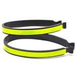 2 x Cycle Clips Bicycle Bike Lightweight Trouser Bands Reflective Safety Hi Viz