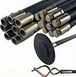 12 Piece Drain Rod Set 9m Plumbing Cleaning Unblock Drainage Worm Screw Plunger