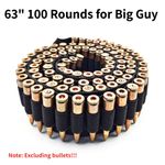 100 Rounds 63" Ammo Belt For Rifle Bullet 7.62x54 .44 .45-70 Cartridge New