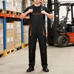 Men Bib and Brace Overalls Heavy Duty Work Trousers Engineers Dungarees Workwear