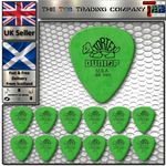 12 x Dunlop Tortex Standard Guitar Pick Plectrum - Green 0.88mm - Pack Of 12