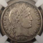 1899-O Barber Half Dollar 50c NGC Certified VF30