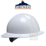 Portwest PS52 white full brim hat hat safety helmet american style