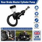 For Suzuki GSXR600 1997-2005 Rear Brake Master Cylinder Pump Black Alloy Kit Set