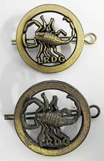 WW2 British LRDG Cap & Beret Badge Long Range Desert Group SAS SBS Hat L.R.D.G.