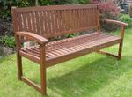 Garden Bench Henley 3 Seat Quality Hardwood Patio Furniture FSC ® Certified Wood