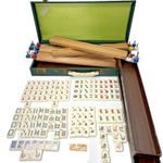 Vintage Catalin Mah Jong Set 152 Tiles 4 Racks & Case by Royal Depth Control 2