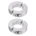 2pcs Double Split Shaft Collar 25mm Bore Clamp-On Collars, 45mm OD, 12mm Width