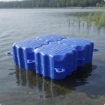 Sectional Dock Block | buoyant Pontoon Module, Textured, deck, for Lakes,