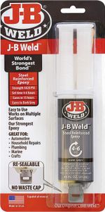 JB Weld Original Resealable Syringe 25ml Steel Reinforced Epoxy Dark Grey