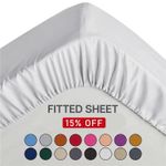 Extra Deep 25 cm Full Fitted Sheet Bed Sheets Single Double King Super King Size