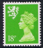 GB SG S60 MNH MINT Scotland 18p Bright Green CB Regional Machin Definitive