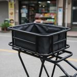 Cycle Rear Rack Basket Heavy Duty Rear Bike Cargo Basket Easy to Install