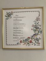Commemorative Silk Menu Dorchester 50th Anniversary 1981 Anton Mosimann Kreier