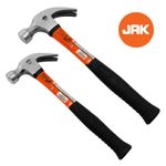 JAK QUALITY Claw 8oz 16oz 20oz Hammer Fibreglass Nail Remover DIY Carpenter